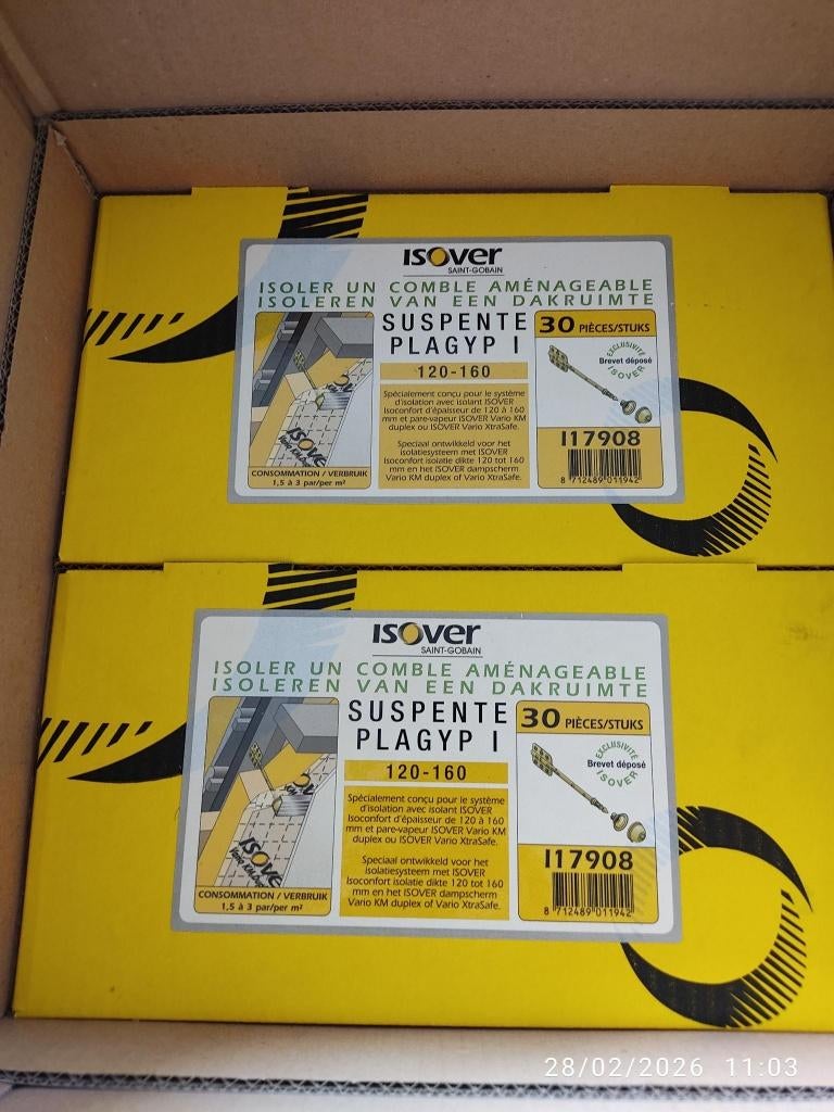 Suspente PlatGyp I 160-200 - ISOVER, Enlèvement, Neuf, 100 à 250 mm
