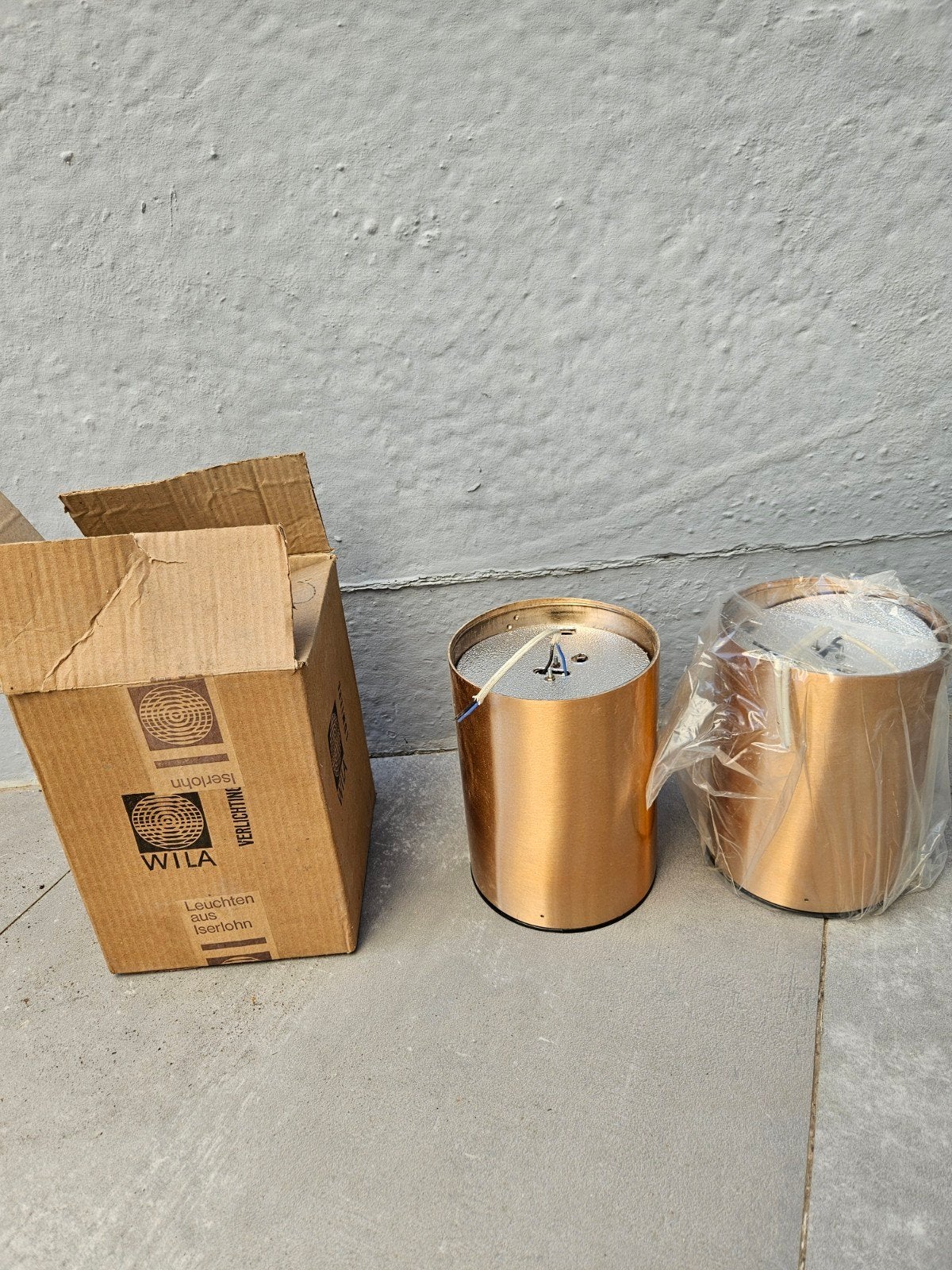 Vintage lampen  3  stuks doorsnede 15cm  h 20cm, Auto-onderdelen, Ophalen