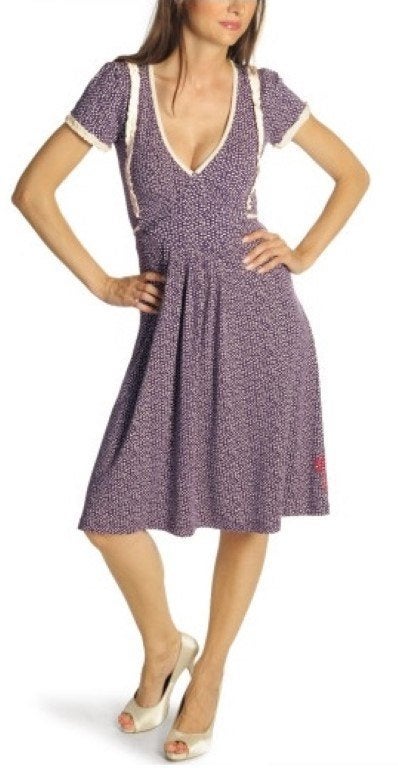 Paarse jurk van Pussy deluxe - Maat large, Kleding | Dames, Ophalen of Verzenden, Paars