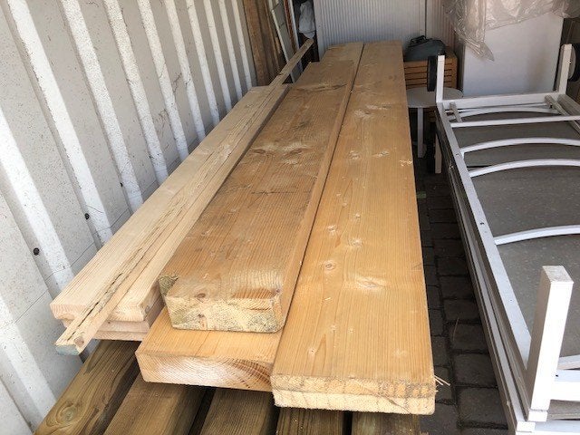 Mooie blanke hout juffers, 50 mm ou plus, 250 à 300 cm, Comme neuf, Enlèvement