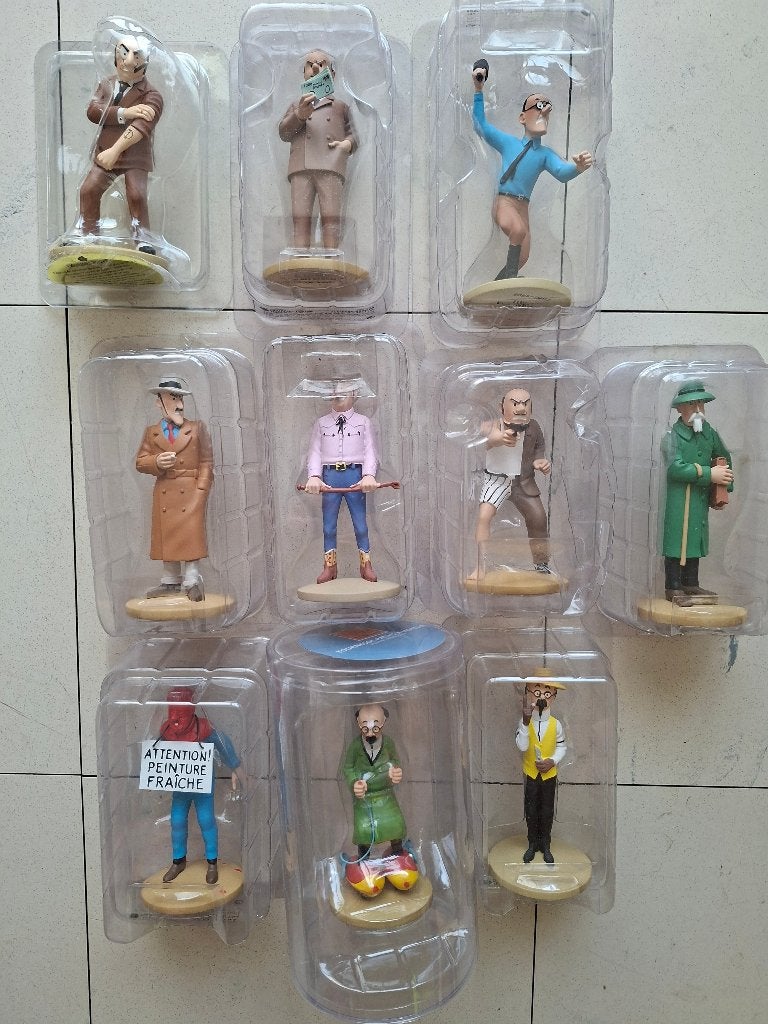 10 figurines Hergé Moulinsart dans l'emballage d'origine, Enlèvement ou Envoi, Neuf, Autres types