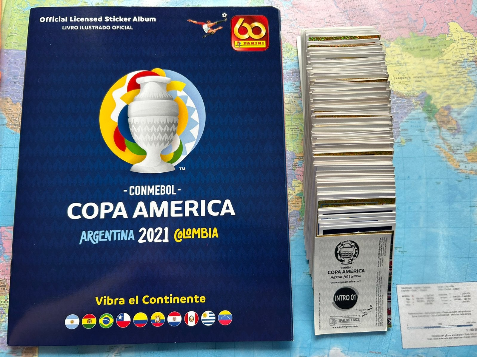 Copa America 2021 Argentine/Colombie (complet), Enlèvement ou Envoi, Comme neuf, Plusieurs autocollants