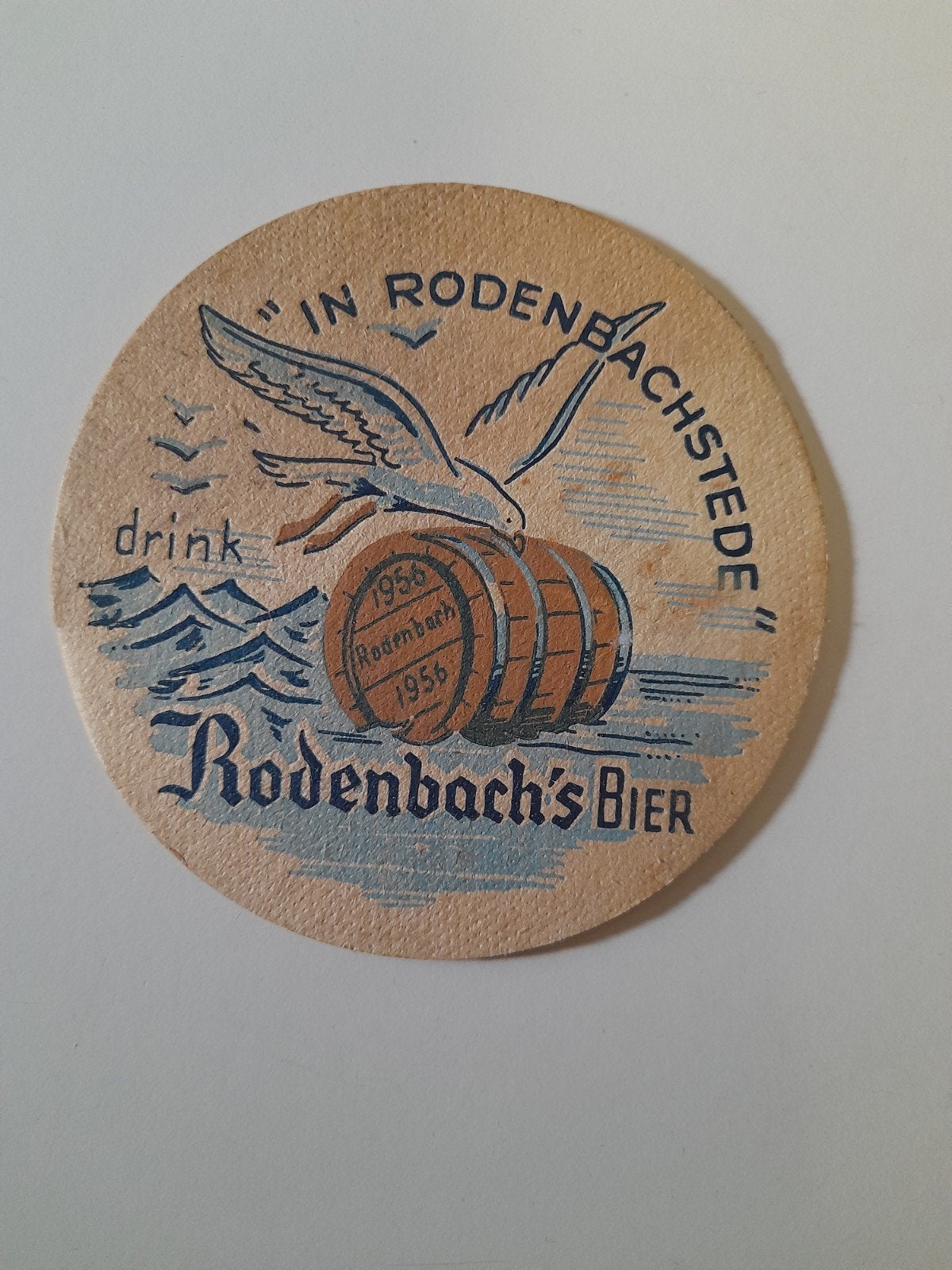 Zeer oud bierviltje brouwerij rodenbach, Verzamelen, Ophalen of Verzenden