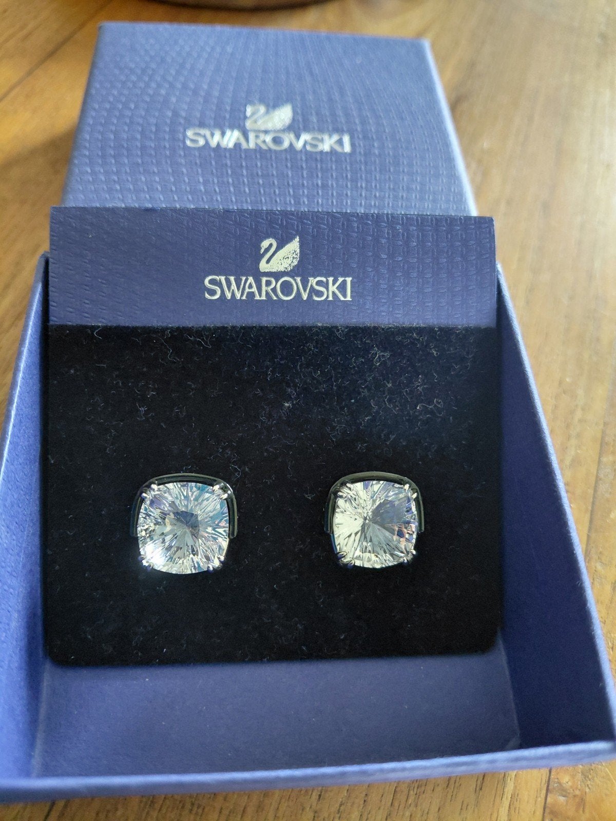 Swarovski oorbellen als nieuw, Ophalen of Verzenden