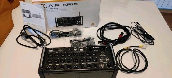 Behringer X Air XR18, Ophalen of Verzenden, Zo goed als nieuw, 10 tot 20 kanalen, Microfooningang