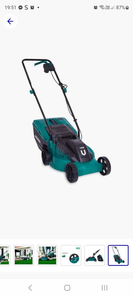 Electrische grasmaaier  1jaar oud, Tuin en Terras, Grasmaaiers, Ophalen