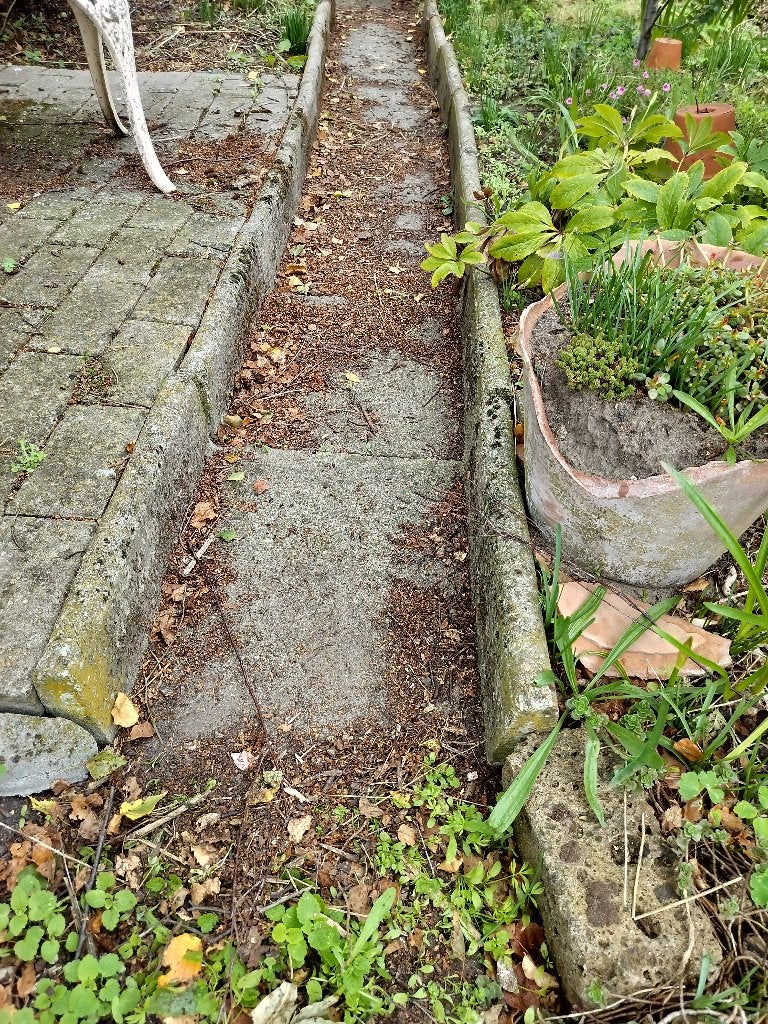 Lage u elementen, Jardin & Terrasse, Enlèvement, Utilisé, Béton, Autres types