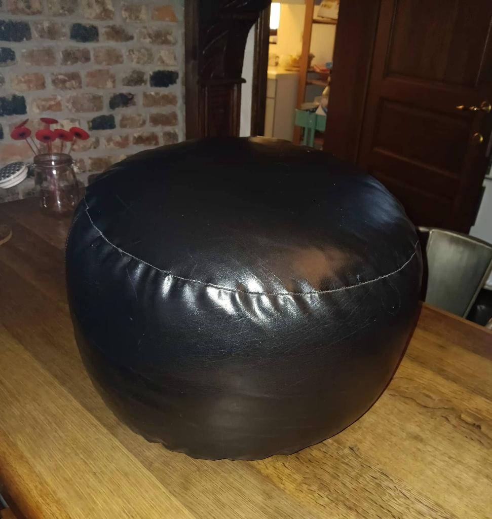 Pouf  noir, Ophalen, Gebruikt, Zwart, Zitzak