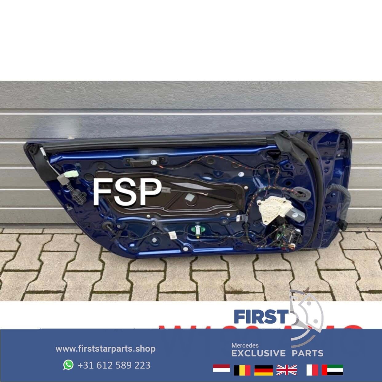 W190 C190 R190 AMG GT GTC GTR GTS DEUR LINKS PORTIER BLAUW O, Gebruikt, -, Deur, Voor
