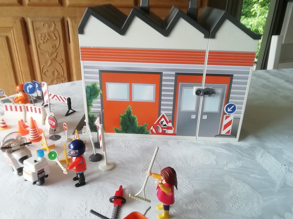 Hangar communal de travaux Playmobil, Enlèvement ou Envoi, Utilisé, Autres types, City life