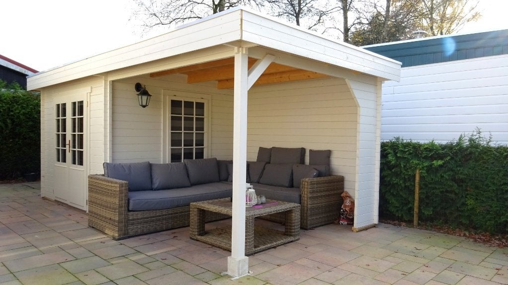 Cabane en rondins 3031Z avec terrasse., Envoi, Neuf