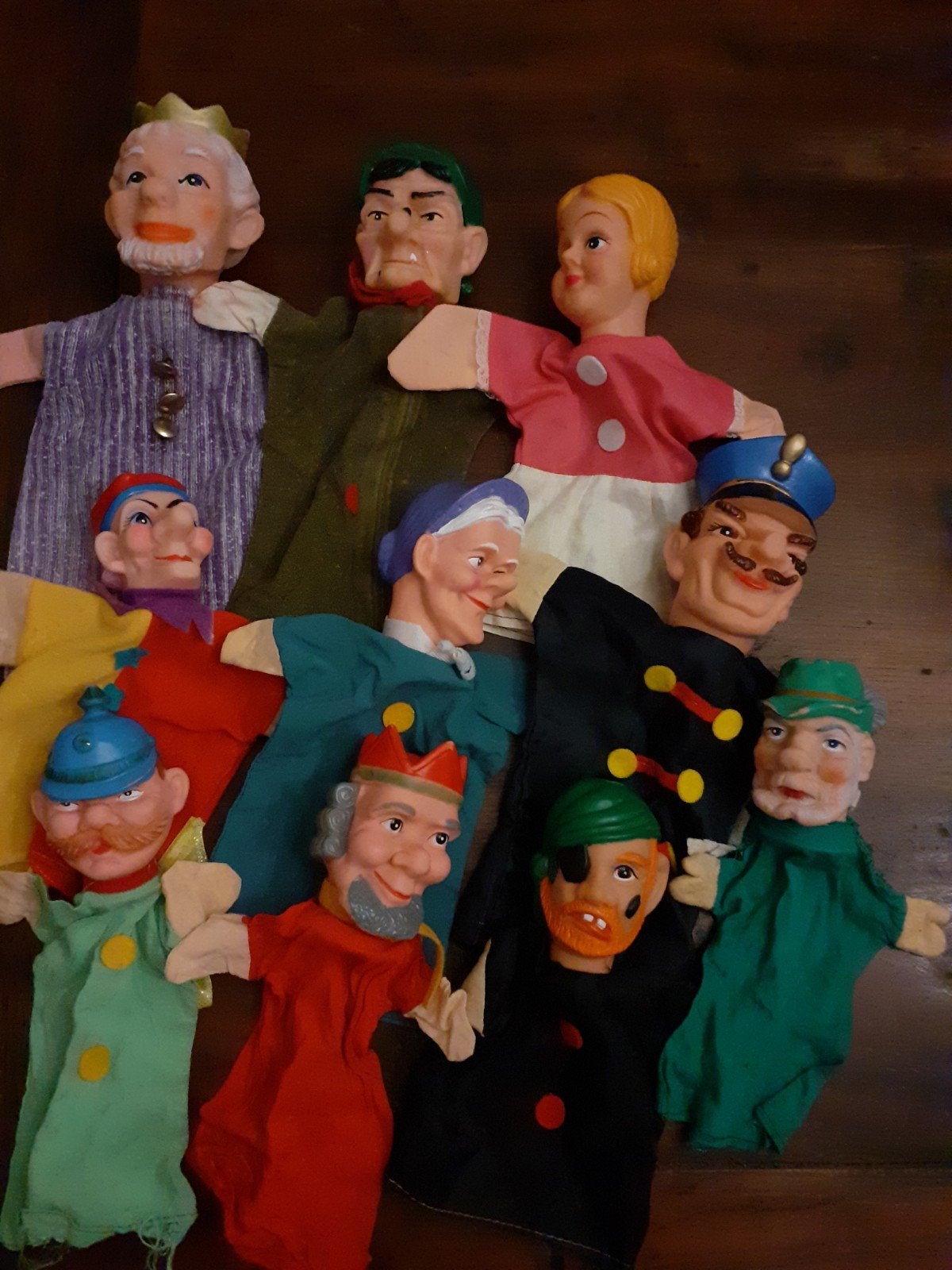 Retro handpoppen ( E ), Ophalen of Verzenden
