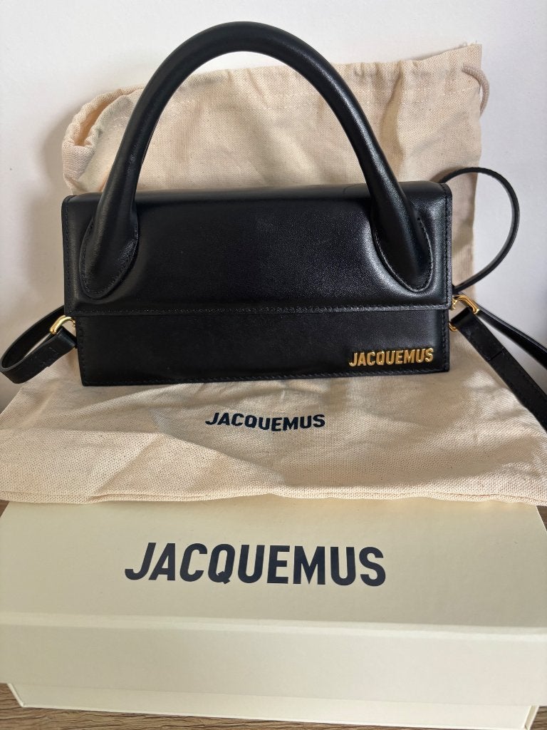 Handtas Jacquemus chiquito long, Ophalen, Zo goed als nieuw, Zwart, Handtas