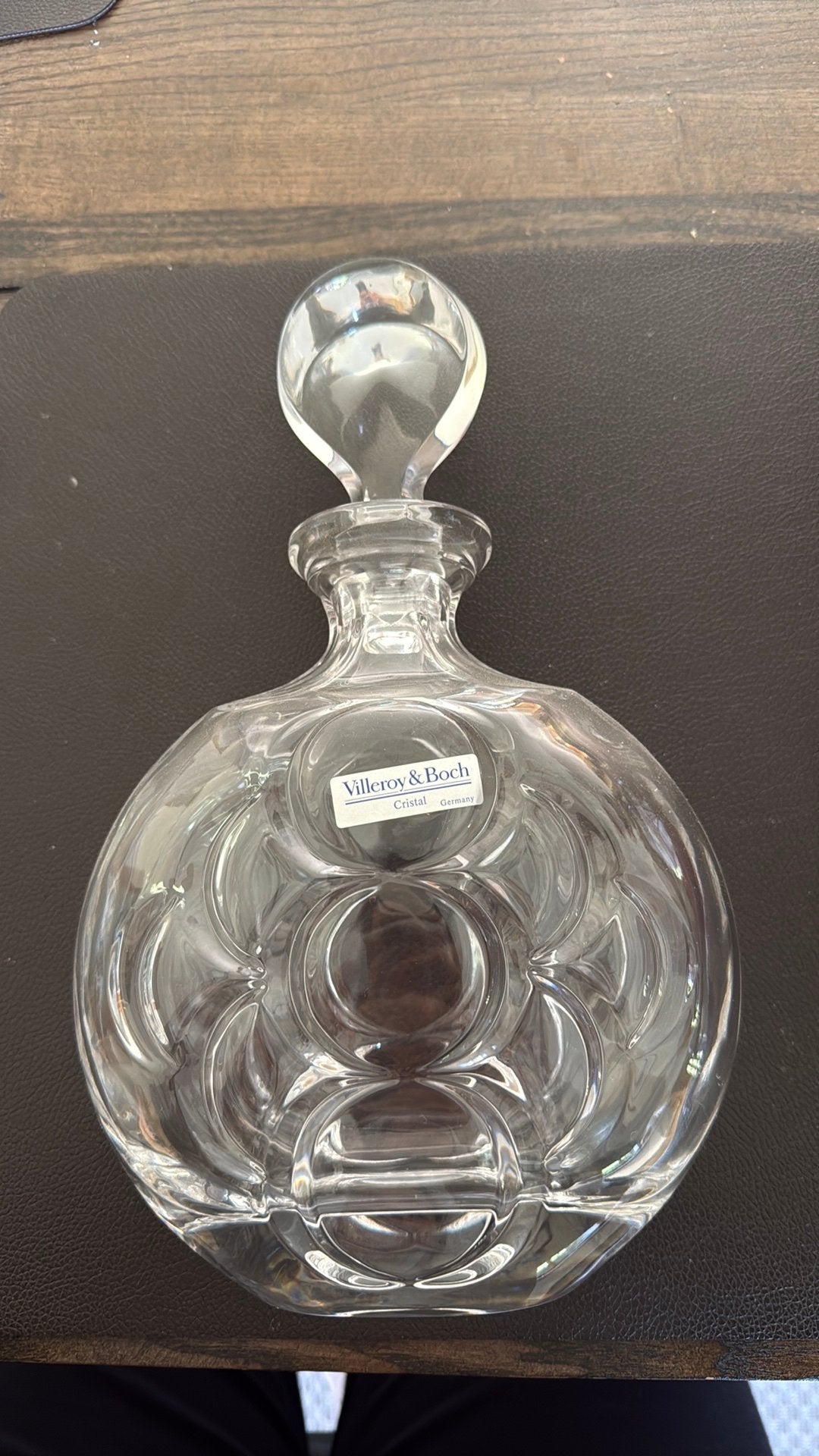 Villeroy & boch glazen fles, Ophalen