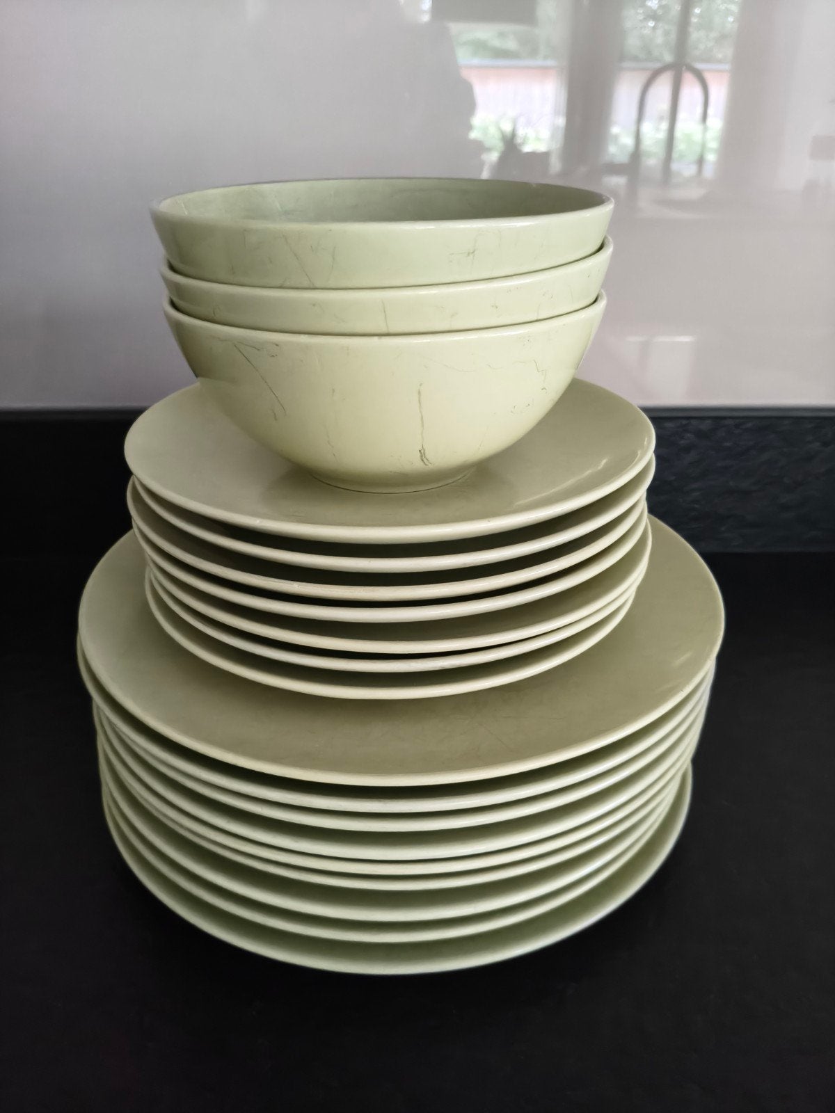 20 delig servies licht groen, Ophalen, Bord(en)