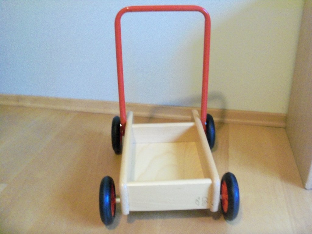 Houten loopwagen, Ophalen, Zo goed als nieuw, Duw- of Trekspeelgoed