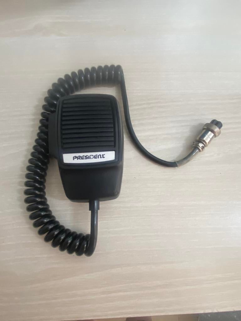 MICRO CB PRESIDENT 6 broches, Télécoms, Enlèvement, Utilisé