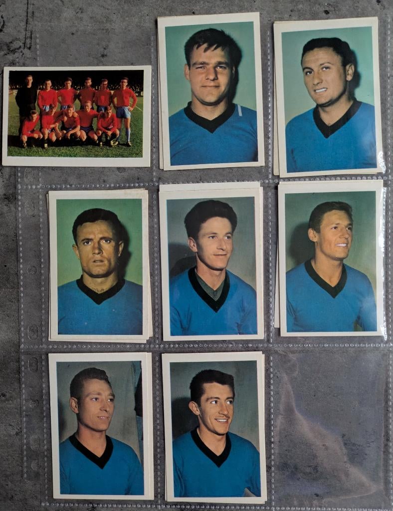 CARTES DE FOOTBALL DU FC BRUGES 1963 MAPLE LEAF GUM, Hobby & Loisirs créatifs, Autocollants & Images, Comme neuf, Envoi