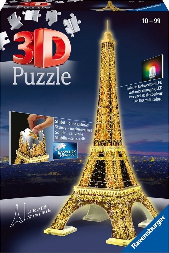 3D puzzle Eiffeltoren, Ophalen of Verzenden, Zo goed als nieuw