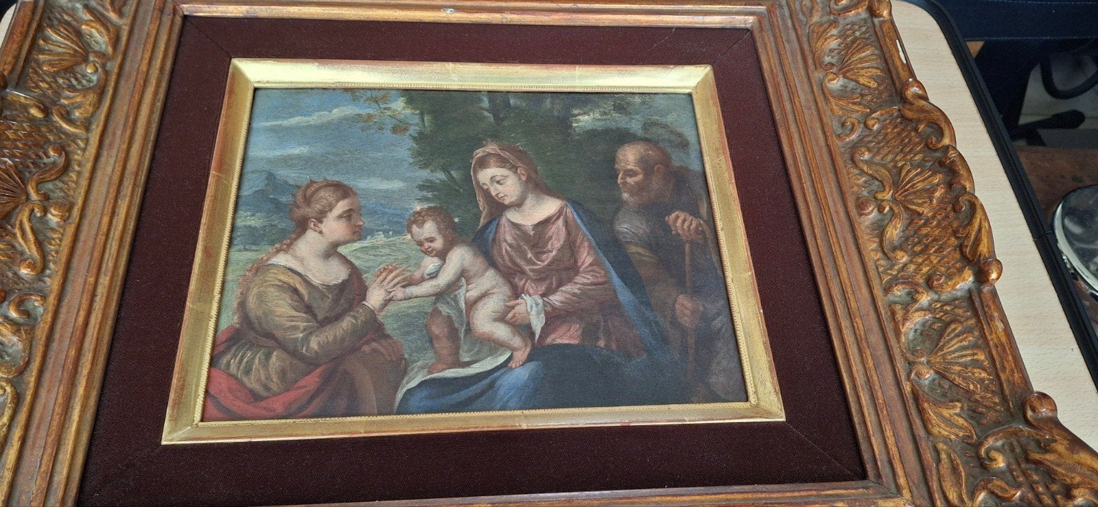 mystieke huwelijk catarina  17 de eeuw manner.of    titiaan, Ophalen of Verzenden