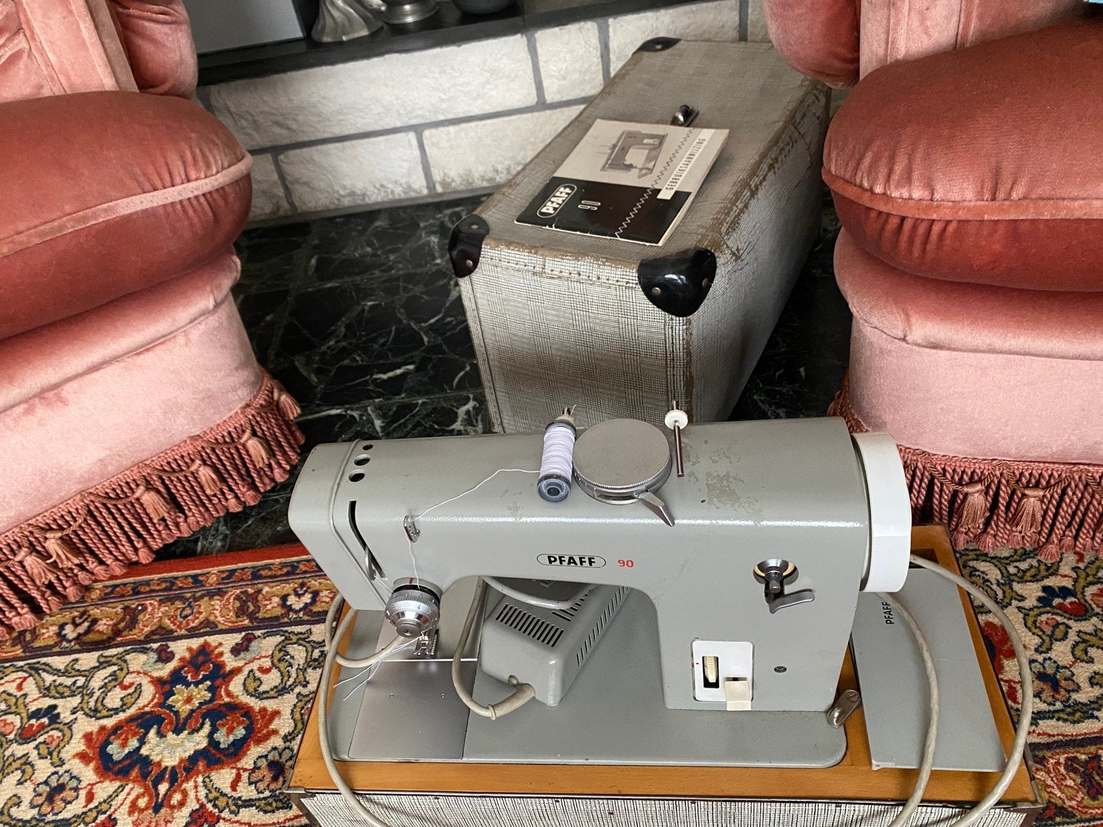Naaimachine Pfaff, Ophalen, Gebruikt