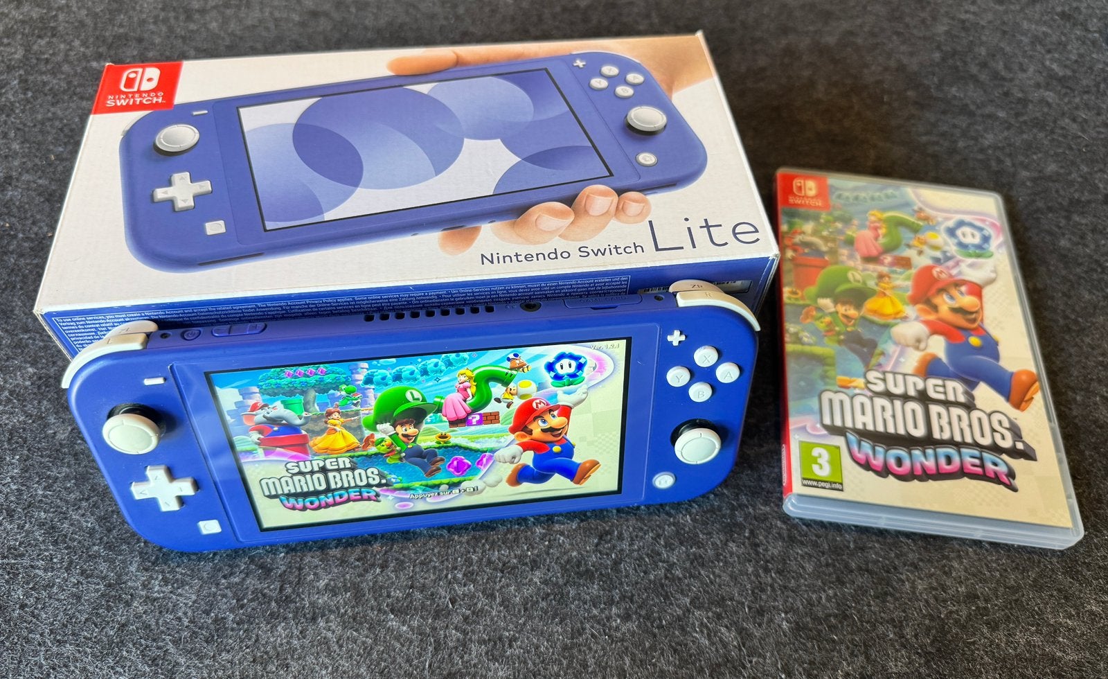 Nintendo Switch lite + Super Mario Wonder, Ophalen