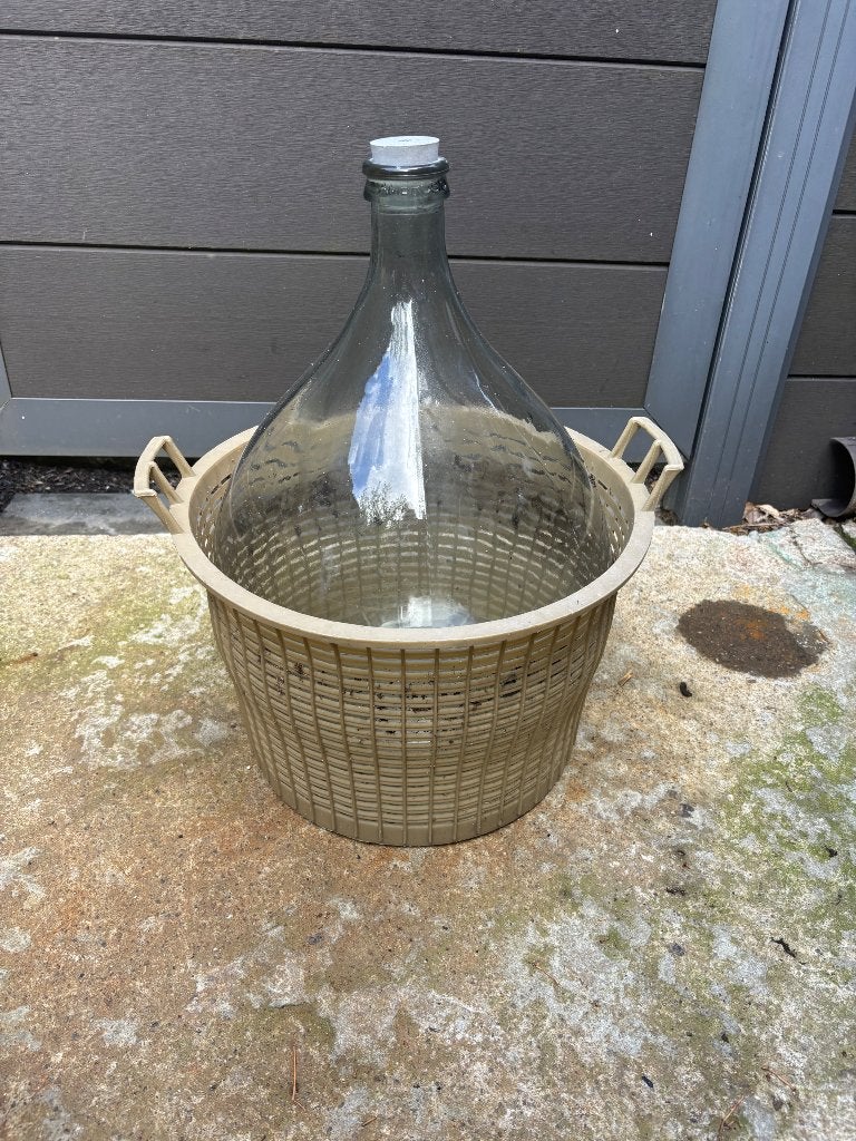 Dame Jeanne 20L avec panier, Enlèvement, Verre, 50 cm