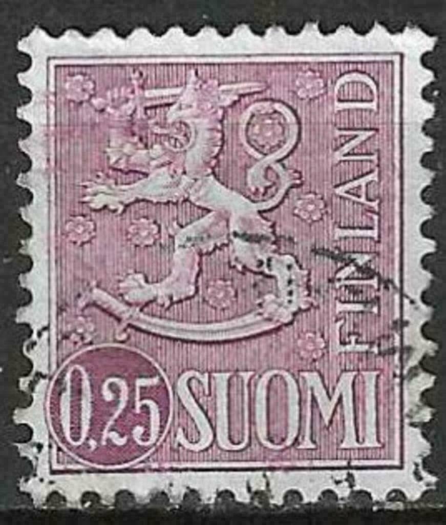 Finland 1963 - Yvert 537 - Leeuw (ST), Postzegels en Munten, Postzegels | Europa | Scandinavië, Verzenden, Finland, Gestempeld