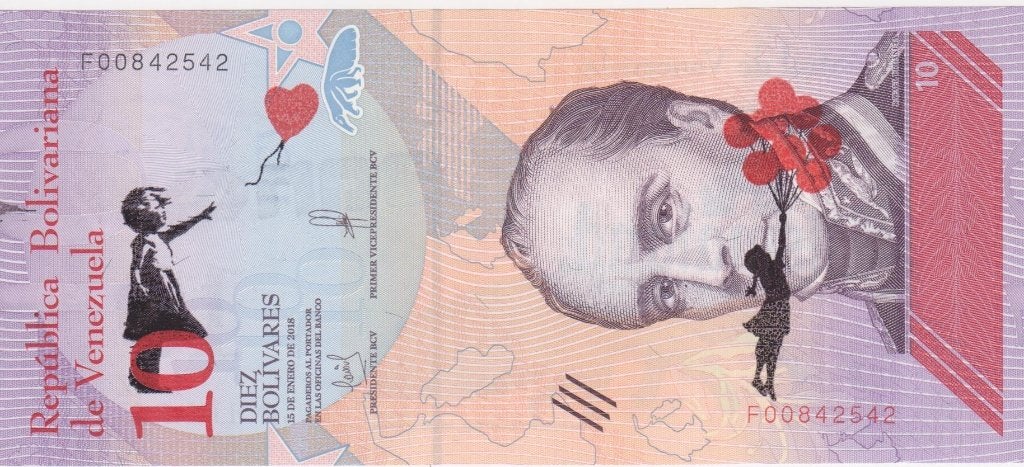 Banksy bankbiljet met certificaat, Antiek en Kunst, Kunst | Litho's en Zeefdrukken, Personages en Fantasiefiguren, Genummerd, Ophalen of Verzenden