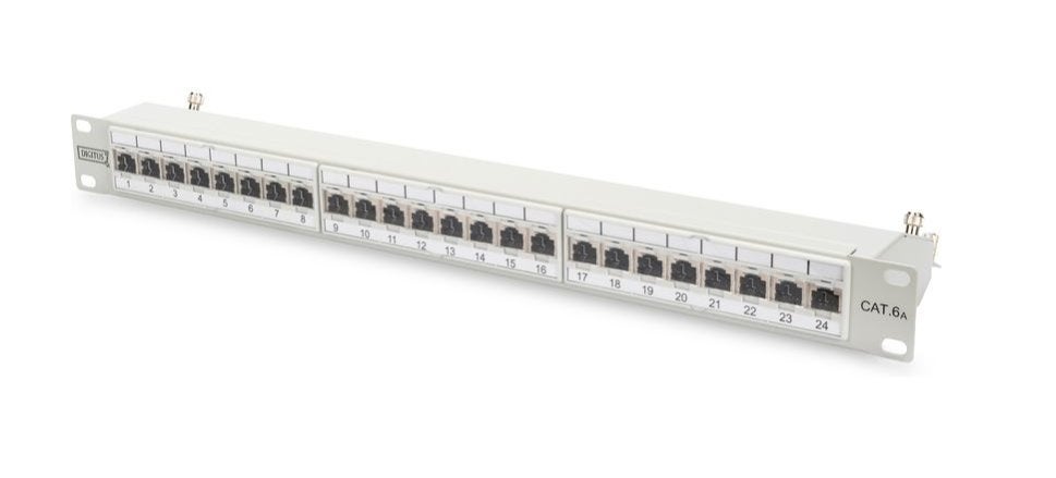 Digitus Patch Panel 19" 24-poorts Cat 6A, Computers en Software, Ophalen of Verzenden, /, /, Digitus