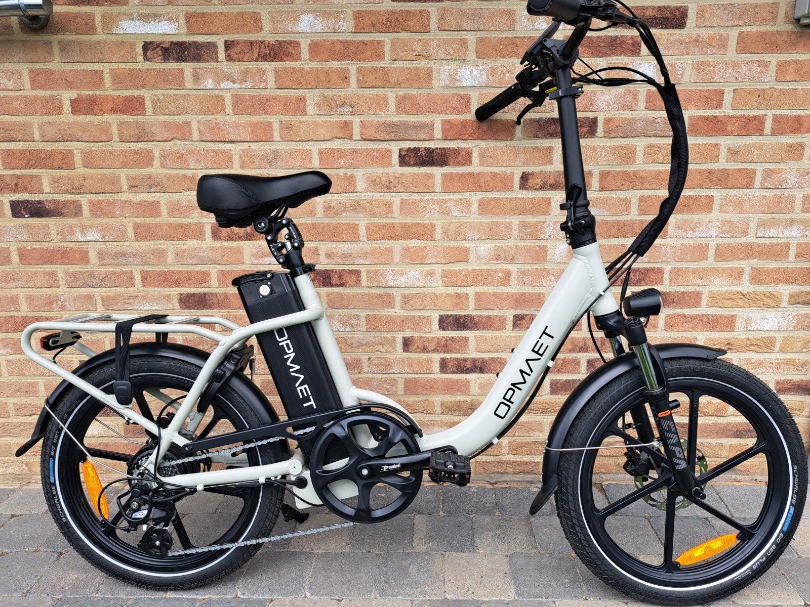 Opmaet vélo électrique compact/pliable, Enlèvement, Comme neuf, 20 pouces ou plus