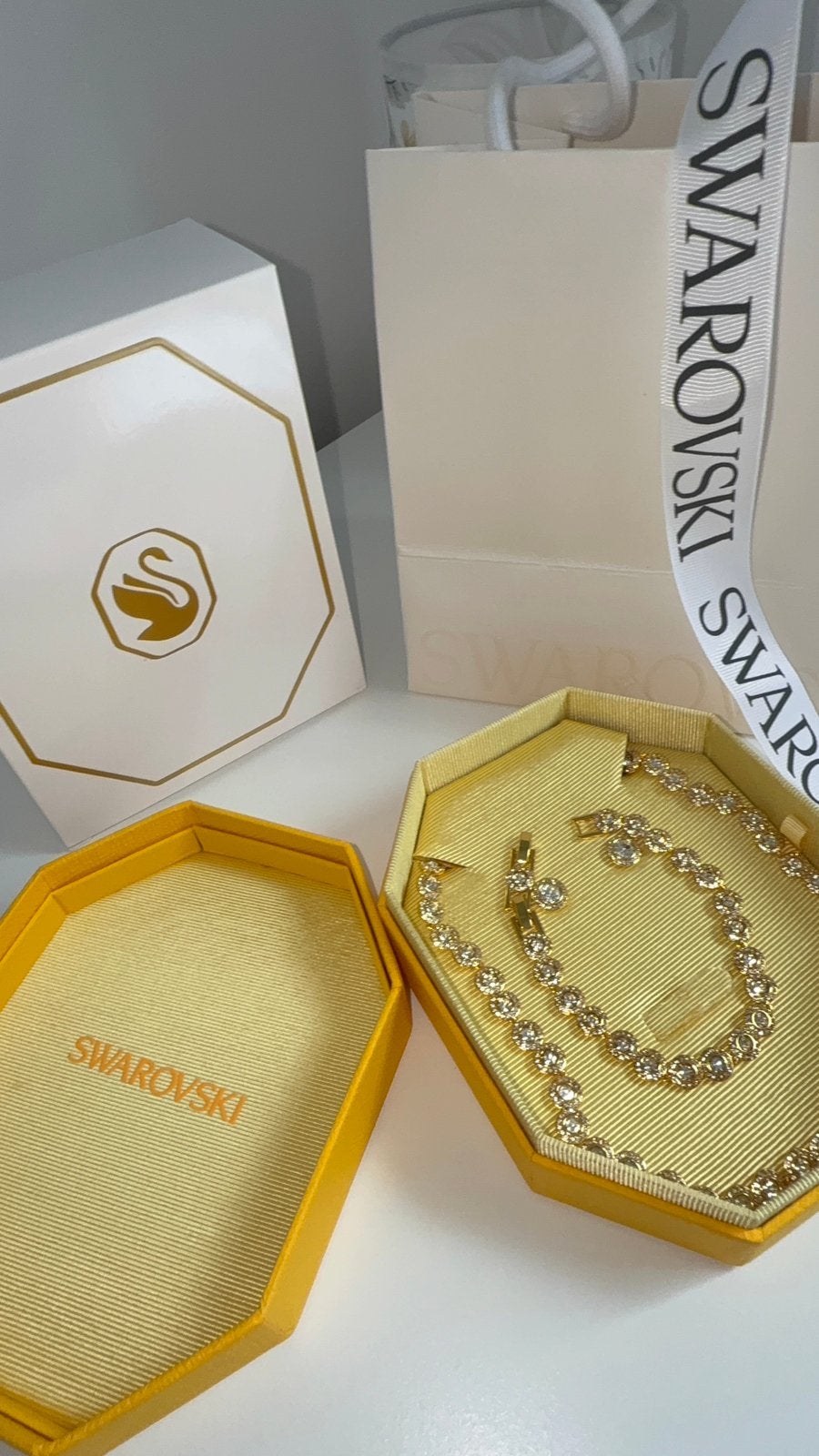 Swarovski sets, Nieuw, Goud, Goud, Ophalen