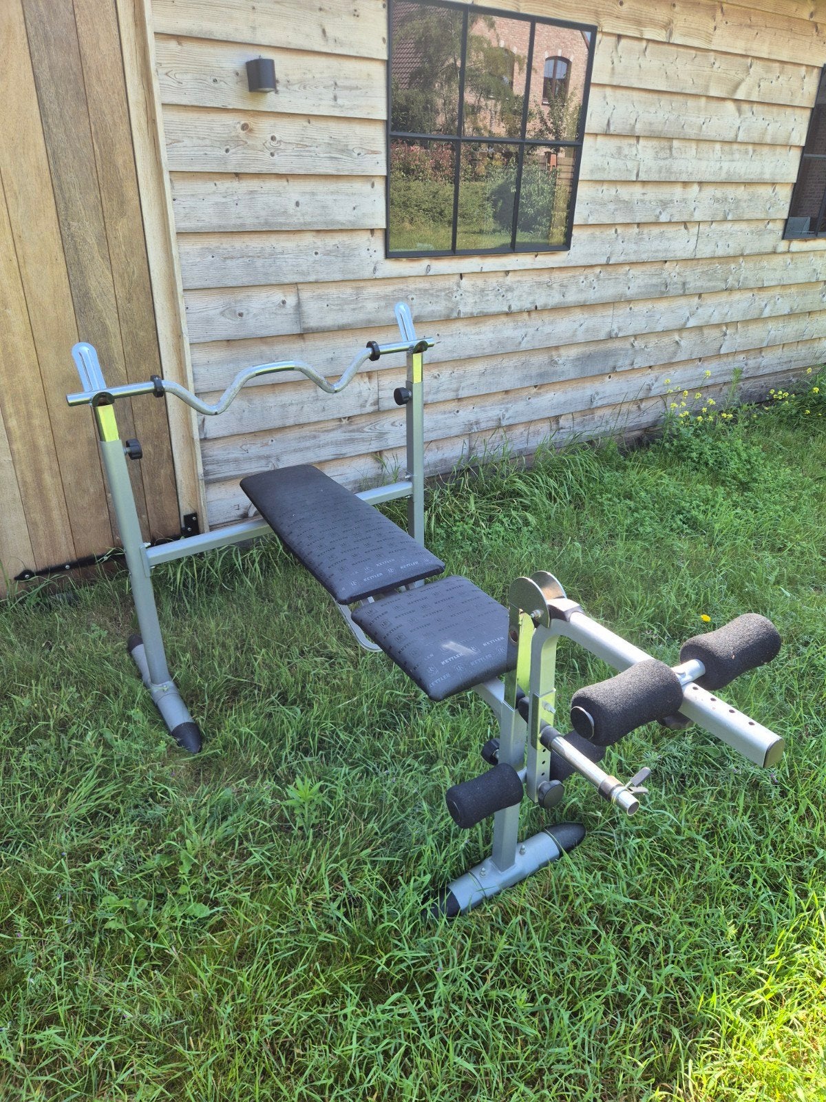 Fitnessbank Kettler + toebehoren, Ophalen, Fitnessbank