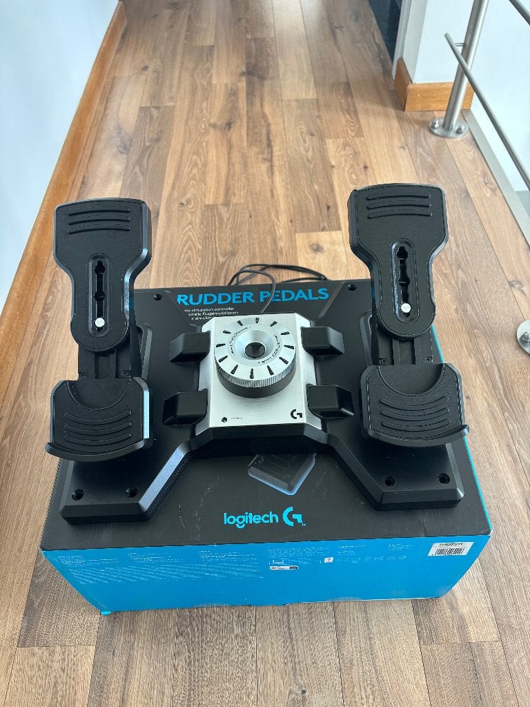 Logitech PRO rudder pedals, Computers en Software, Joysticks, Ophalen of Verzenden, Zo goed als nieuw