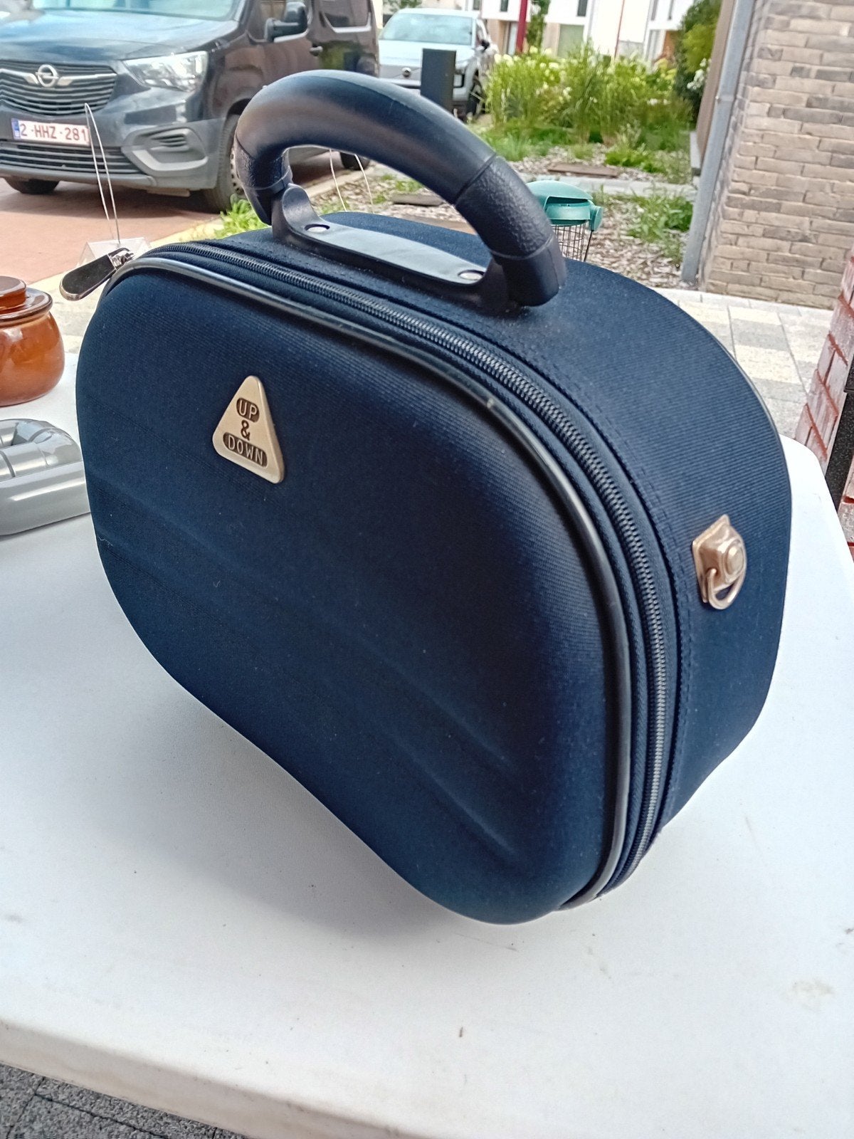 Beauty case, Ophalen, Blauw