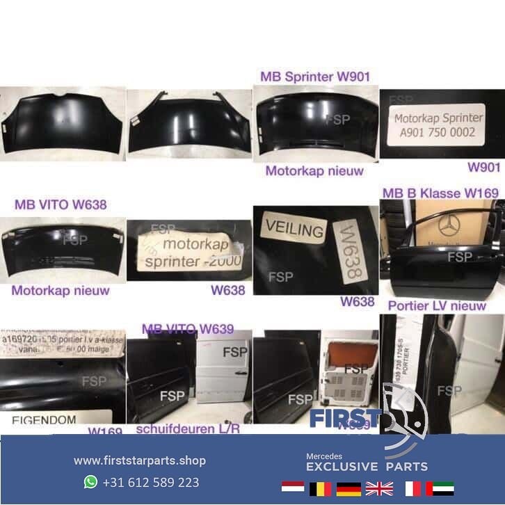 MB W638 VITO / W901 SPRINTER W169 B KLASSE motorkap deur L/R, Auto-onderdelen, Gebruikt, -, Ophalen of Verzenden, -