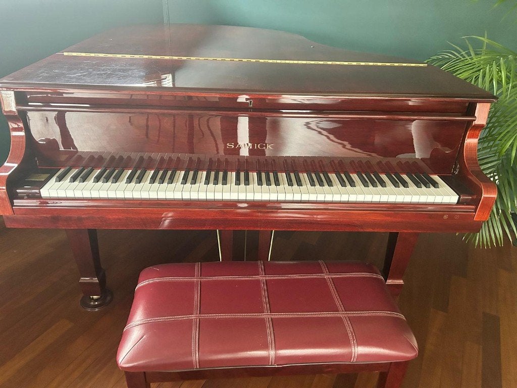 Samick Vleugelpiano SG172, Muziek en Instrumenten, Ophalen, Gebruikt, Overige kleuren, Piano