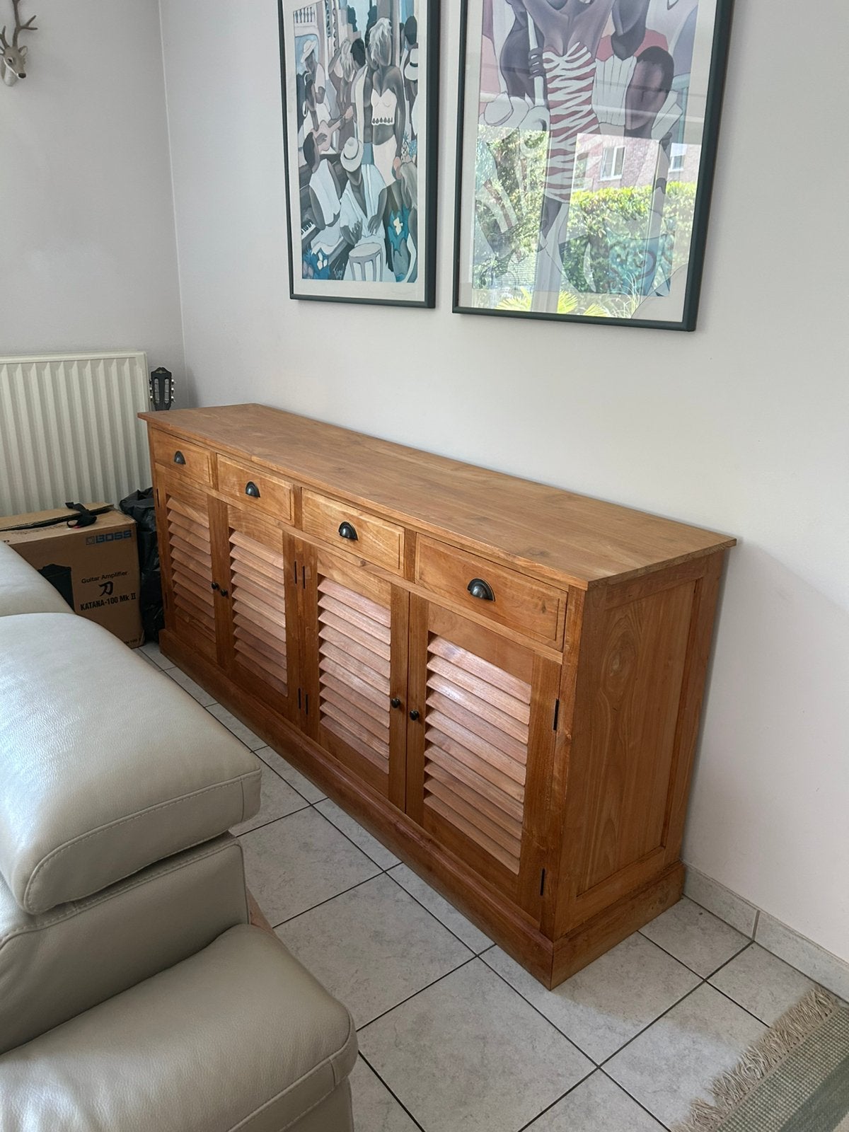 Teakhouten dressoir, Ophalen, Zo goed als nieuw