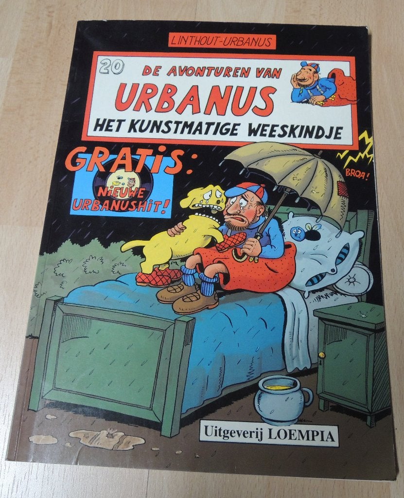 "De avonturen van Urbanus - Het kunstmatige weeskindje" 1988, Une BD, Utilisé, Enlèvement ou Envoi, Linthout en Urbanus