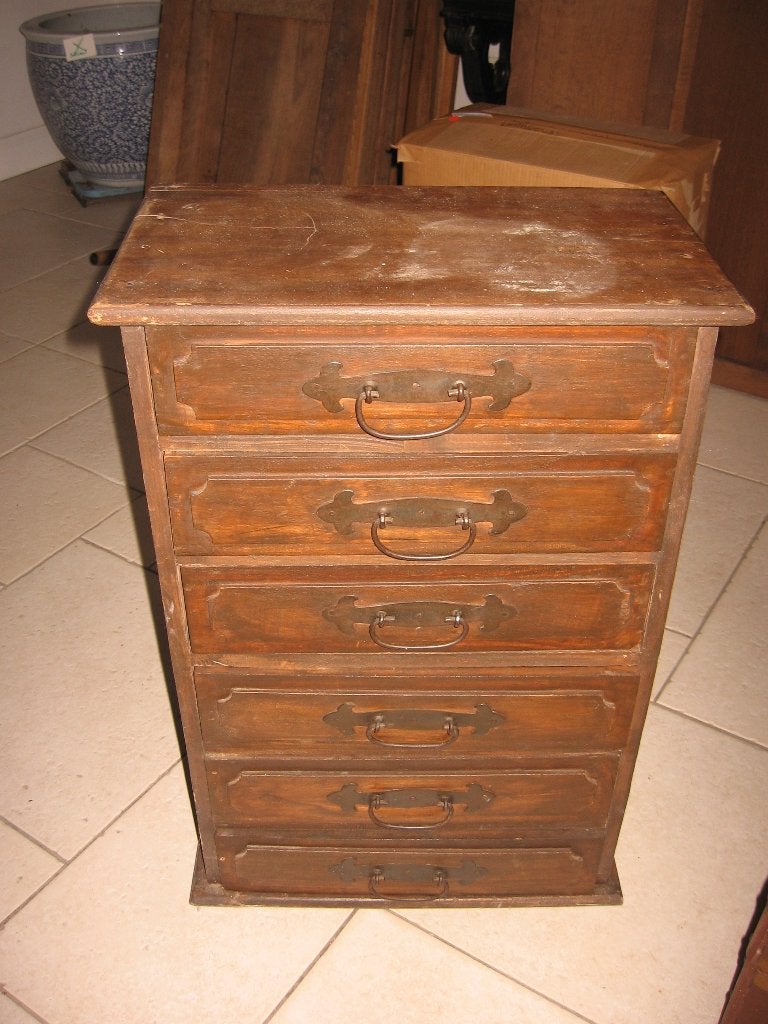 Petit meuble d'appoint à 5 tiroirs., Maison & Meubles, Enlèvement, Utilisé