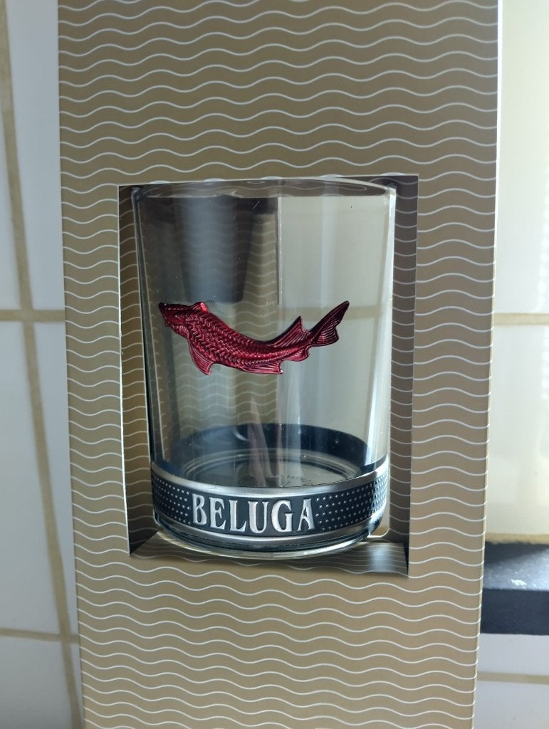 Verre Beluga Vodka (coffret ac bouteille) - haut de gamme, Enlèvement, Neuf, Verres et Verres à shot