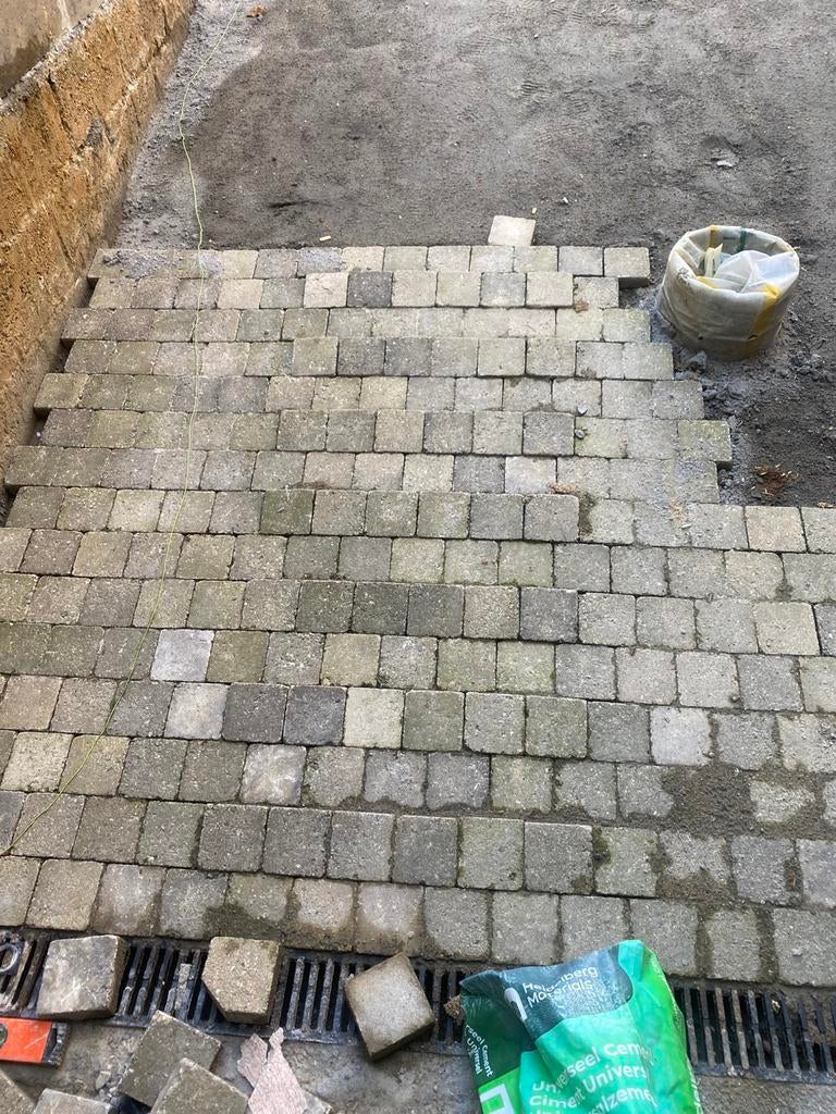 Klinkers om te doneren, Tuin en Terras, Tegels en Klinkers, Ophalen, Gebruikt