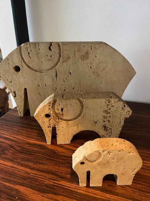 Trio sculptures vintage d'Enzo Mari, Enlèvement