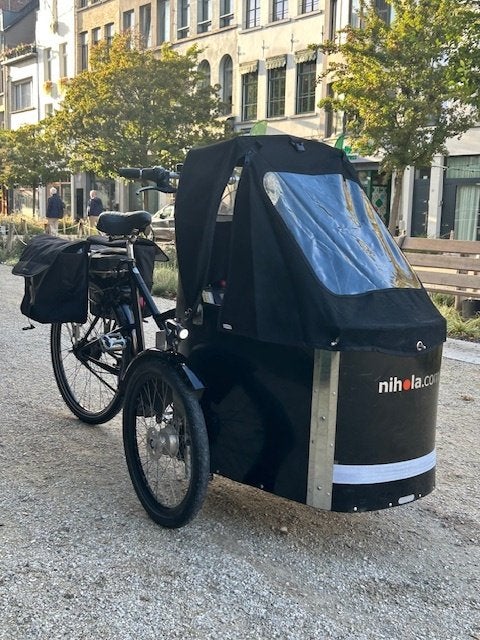 Nihola Elektrisch Family, Fietsen en Brommers, Elektrisch, Zo goed als nieuw, 2 kinderen, Trommelrem