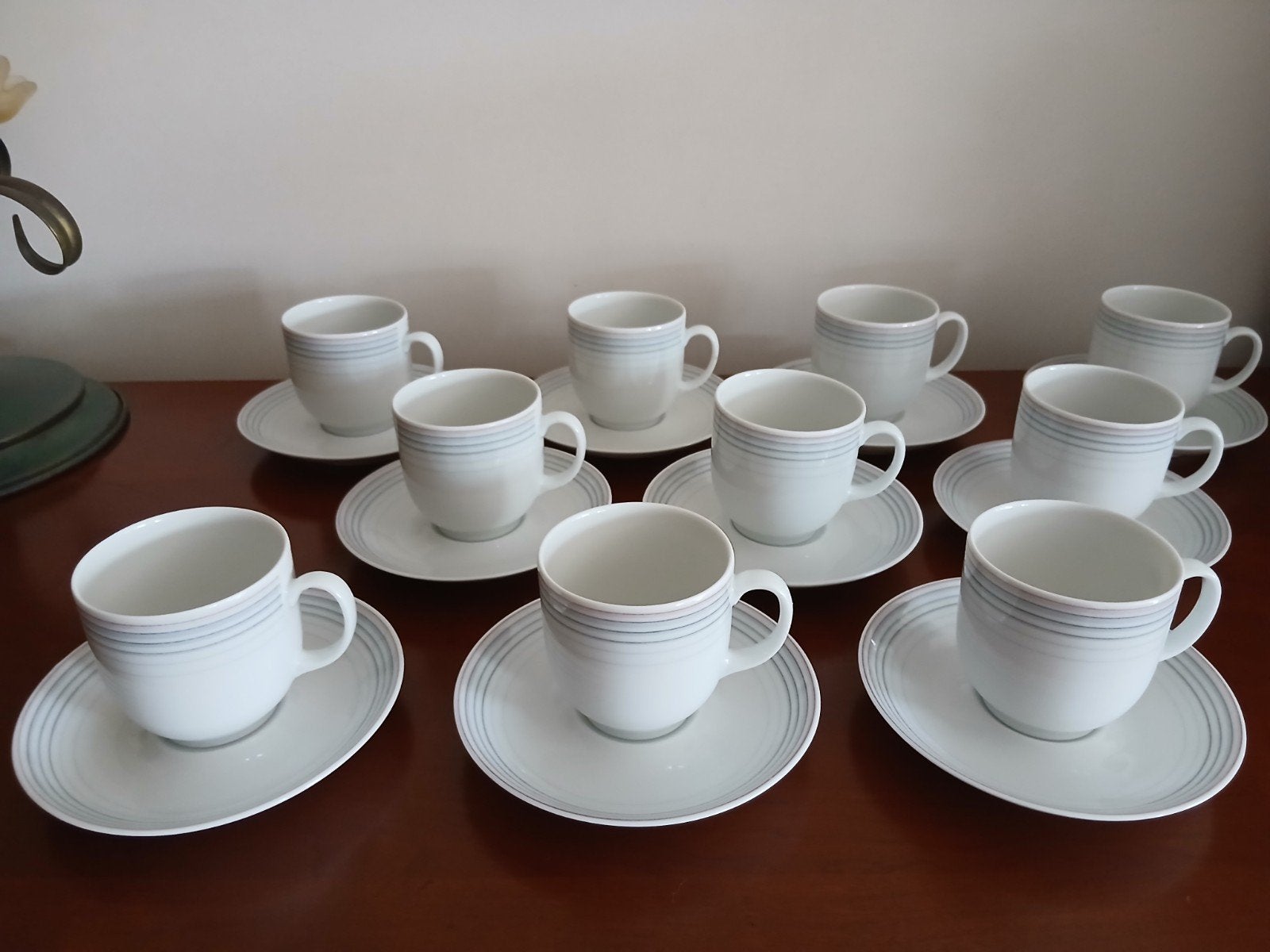 10 kopjes / koffietassen Vohenstrauss Johan Seltmann Bavaria, Enlèvement ou Envoi, Comme neuf, Autres styles, Porcelaine