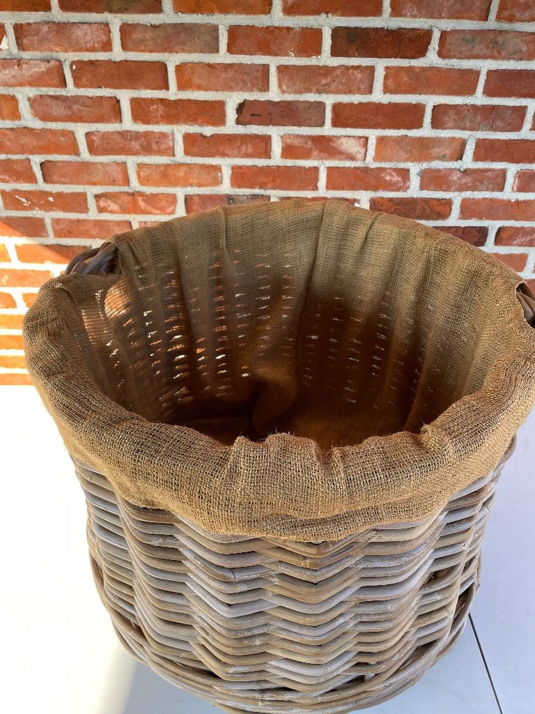 Haardmand voor hout, Huis en Inrichting, Ophalen, Gevlochten, Mand, Rond