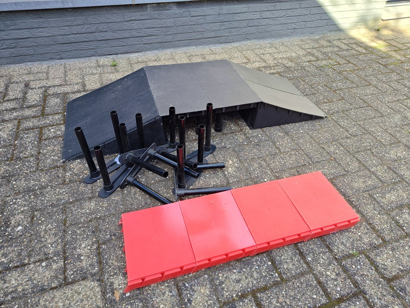 Modulaire schans, Sport en Fitness, Skateboarden, Ophalen, Zo goed als nieuw, Skateboard