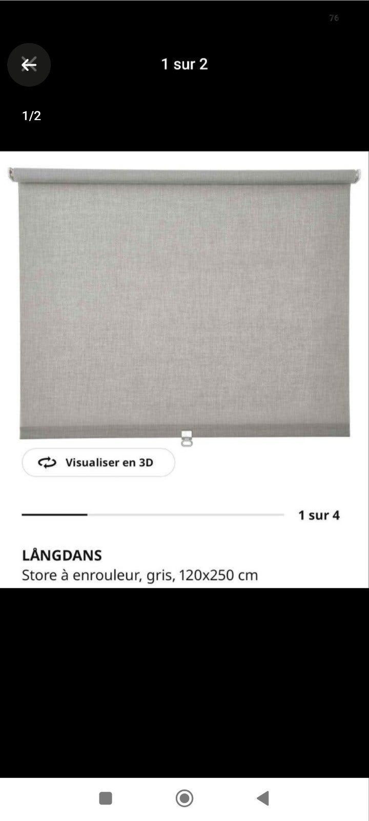 Lot de deux stores en parfait état, 20 euros les deux., Maison & Meubles, Enlèvement