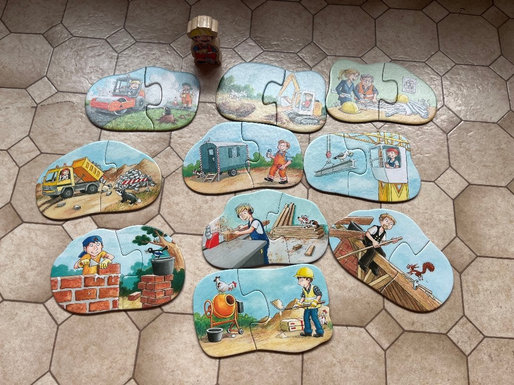 Puzzel Haba bouwplaats, Ophalen, Gebruikt