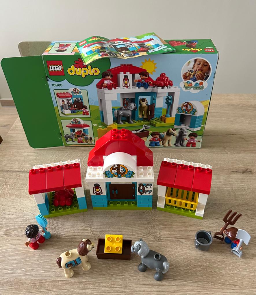 Lego, Duplo 10868 boerderij, pony stal als nieuw, Ophalen of Verzenden, Zo goed als nieuw, Compleet, Duplo
